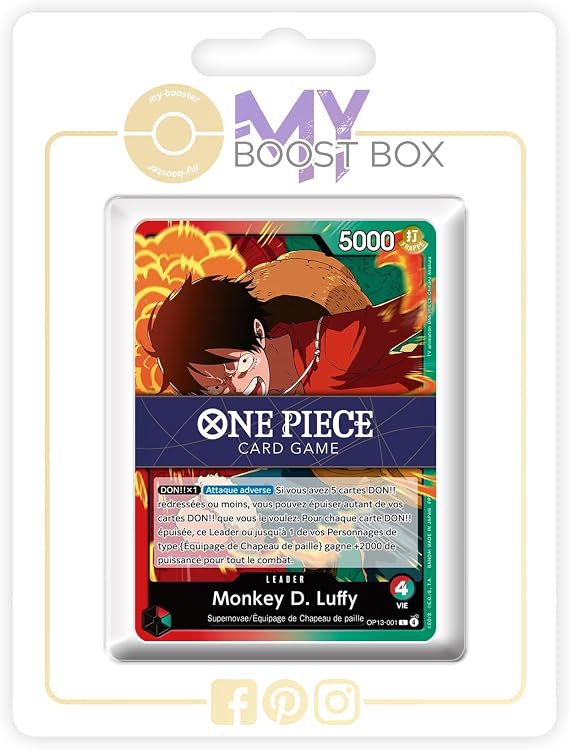 Monkey D. Luffy (Monkey.D.Luffy) 001 Leader & All Green C/UC/R Cards - my-booster X One Piece 13 - Successeurs Box of 17 One Piece French Cards