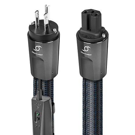 AudioQuest Hurricane High (Variable) Current Power Cable (1m, 1 x C19 > 1 x 3-Prong Wall Plug)