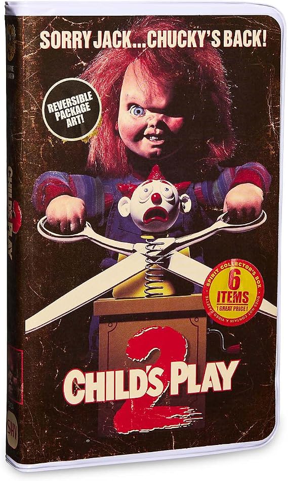 Spirit Halloween Chucky Video Collector Box, Multicolor
