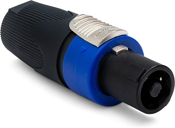 Neutrik NL4FX 4-Pole speakON Cable Connector, Dark Grey Bushing