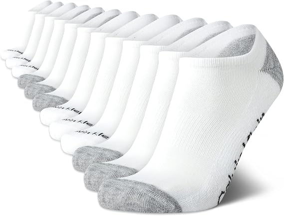Calvin Klein Mens 12 Pack Lightweight Cushioned Athletic No Show Socks