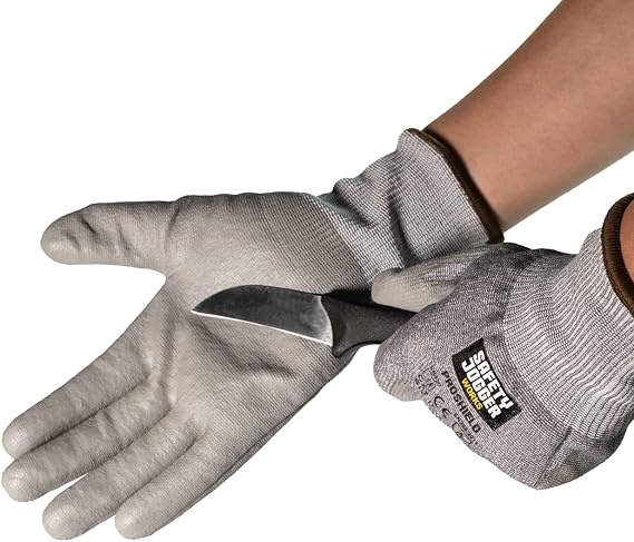 SAFETY JOGGER PROSHIELD 4x42F Anti Cut Resistant Gloves With Polyurethane Coating Level F Protection Cutting Work Gloves