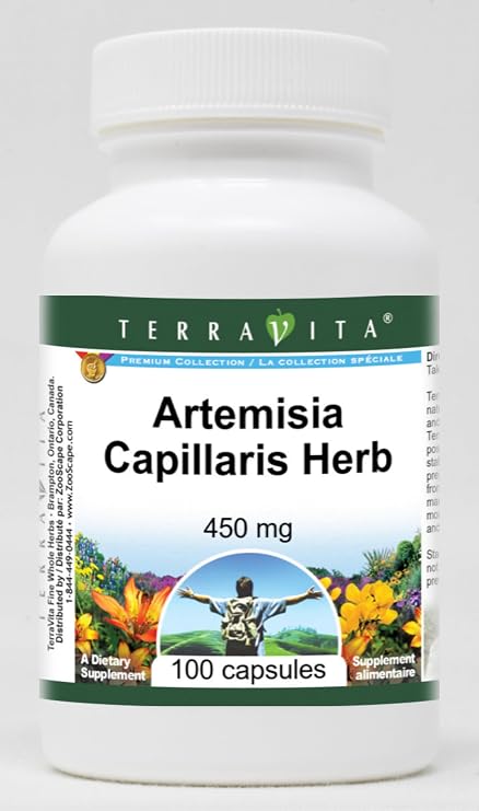 Artemisia Capillaris Herb - 450 mg (100 Capsules, ZIN: 513896)