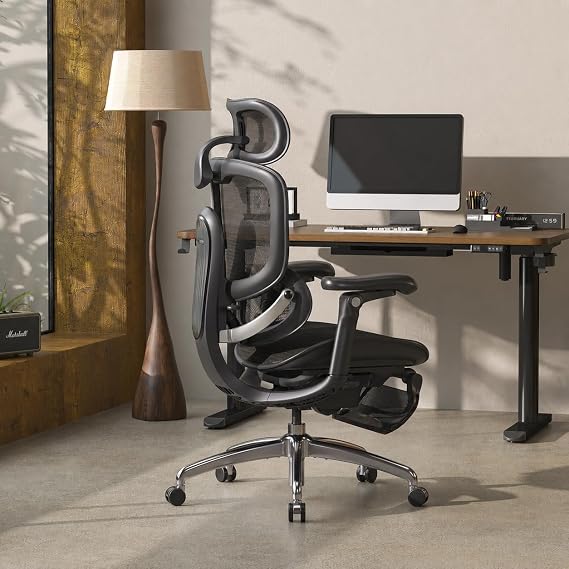 SIHOO Doro C300 Pro V2 Ergonomic Office Chair with Footrest, Black