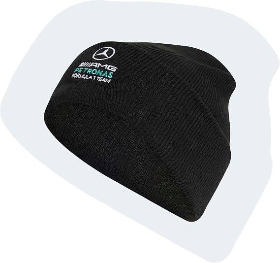 adidas Unisex-Adult Mercedes - Amg Petronas Formula 1 Team Alphaskin Beanie, Black/White, One Size