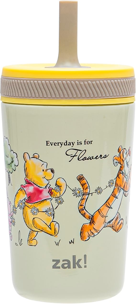 Zak Designs Disney Winnie the Pooh Kelso 12oz Leak-Proof Toddler Straw Cup