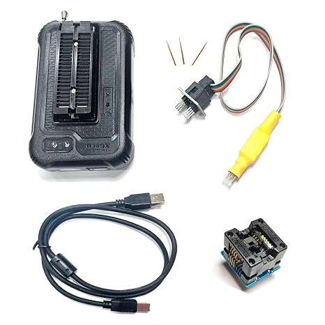 T48 Programmer for with Xgecu T48 eprom chip Probe Clip Read Write IC Bios AVR MCU SPI Nor NAND Flash EMMC Socket (T48+SOP8150MIL)