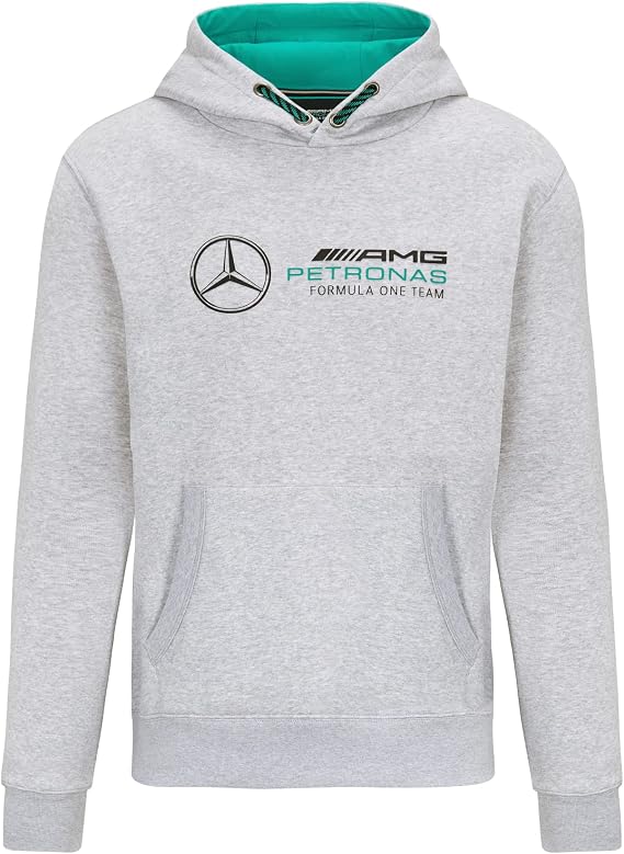 Mercedes AMG Petronas Formula One Team - Official Formula 1 Merchandise - Logo Hoodie - Grey - XXS