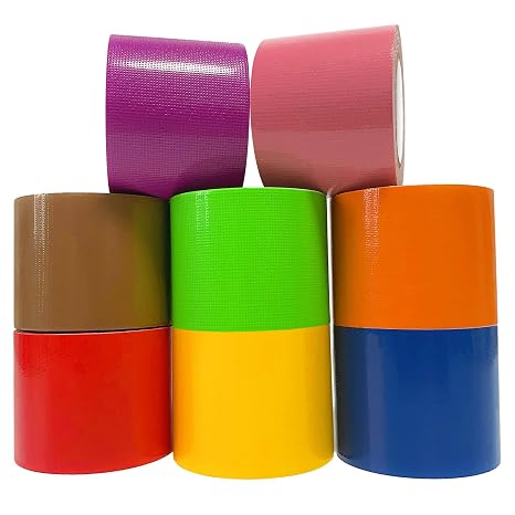 LYLTECH Rainbow Colored Duct Tape 8 Rolls 1.5in x 22ft Variety Pack