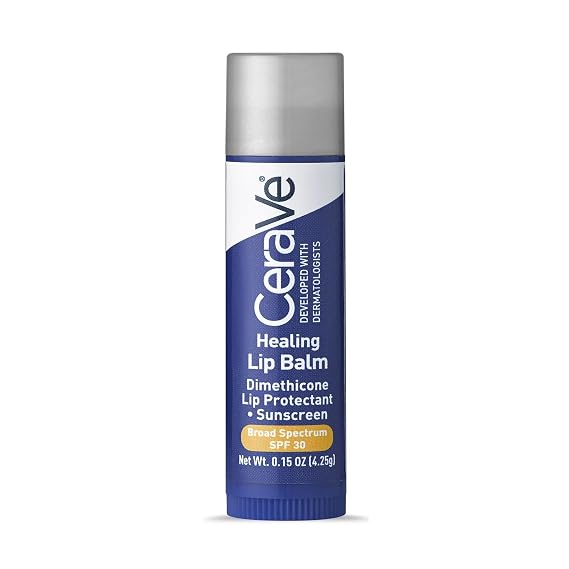 CeraVe Healing Lip Repair Balm with SPF 30, 0.15 Ounce