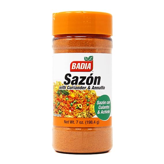 Badia Sazon with Coriander & Annatto, 7 oz Latin Seasoning Blend