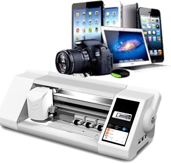 Screen Protector Cutting Machine, Fully Automatic Hydrogel Film Cutter, HD Touch Screen, Accurate Positioning,for DIY Any Size Mobile Phone Film