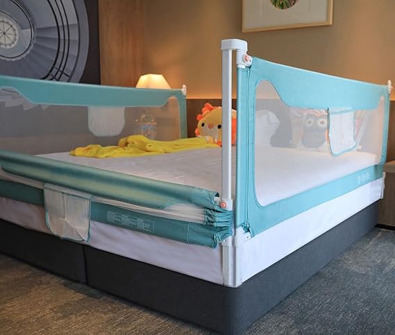U/D Bed Rails for Toddlers/Kids - Extra Long and Tall Bed Rail for Twin, Full, Queen, King Size Mattress (59in(150cm))-1side