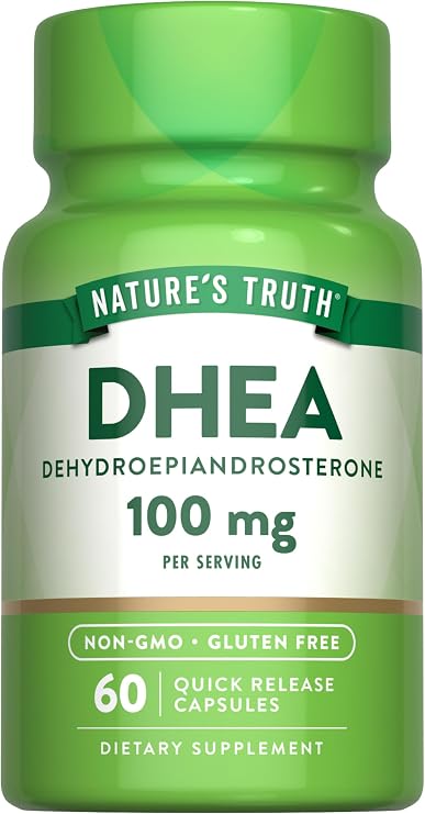 Nature's Truth DHEA | 100mg | 60 Capsules | Non-GMO & Gluten Free Supplement