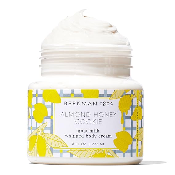 Beekman 1802 Goat Milk Whipped Body Cream, Almond Honey Cookie, 8 oz