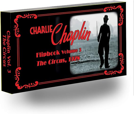 Charlie Chaplin Flipbook for Movie Lovers, Animation Flip Book Keepsake