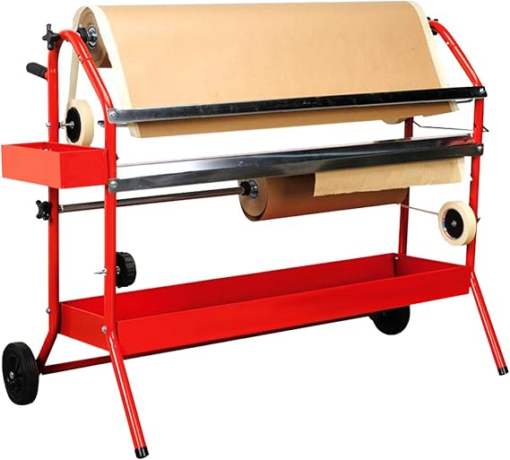 TCP Global 36" Mobile Multi-Roll Masking Machine for Autobody & Painting
