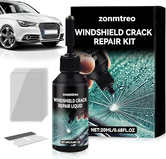 LINXINS Windscreen Chip Repair Kit, Diy Windshield Repair Kit Durable for Chips and Cracks Suitable for All Glass Crack Types