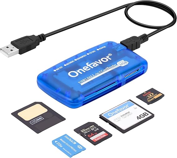 SmartMedia Cards Reader Writer, All-in-1 USB Universal Multi Card Adapter and 3.3V SmartMedia Cards SM 16MB