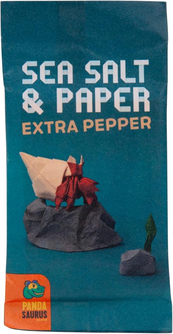 Pandasaurus Games Sea Salt & Paper: Extra Pepper Card Game Expansion - Add 12 Effect Cards for Dynamic New Rules and Surprising Twists for Kids & Adults, Ages 8+, 2-4 Players, 45 Minute Playtime