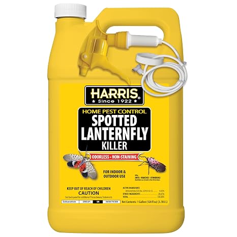 Harris Spotted Lantern Fly Killer, Odorless and Non Staining Ready to Use Spray, 128oz