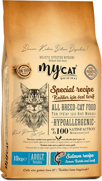 MyCat Original Az TahÄ±llÄ± Skin Care Somon BalÄ±klÄ± YetiÅkin Kedi MamasÄ± 10kg