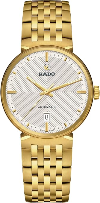 Rado - Florence Open Heart - Unisex Automatic Swiss Watch - 39mm Silver-White Dial - Gold Stainless Steel Bracelet - R48904013
