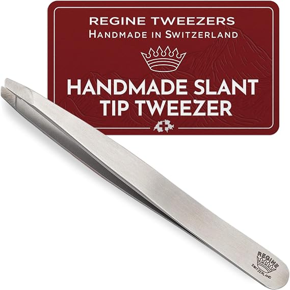Slant Tip Professional Precision Eyebrow Tweezers Tool
