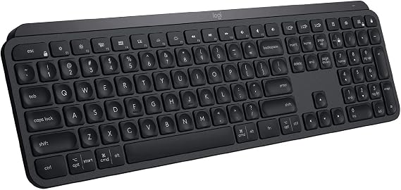 Logitech MX Keys Advanced Wireless Illuminated Keyboard, Black 920-009295