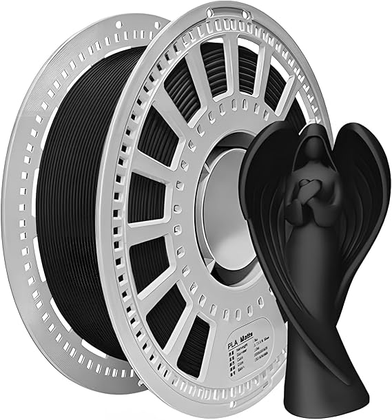 Matte PLA 3D Printer Filament Black 1.75mm 1kg