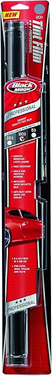 Black Magic Professional 20% VLT Tinted Window Film, Scratch-Resistant Tint for Car Windows Black