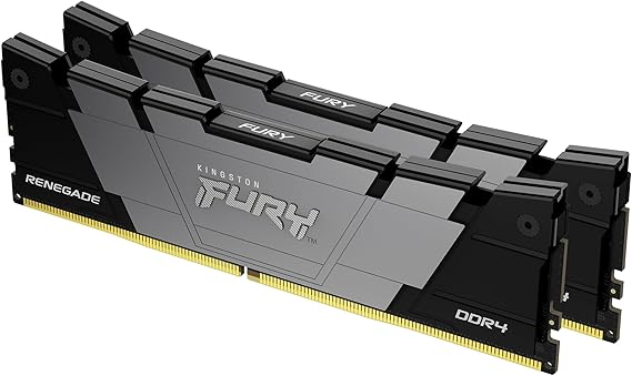 Kingston Fury Renegade KF432C16RB12K2/32 3200 DDR4 CL16 DIMM (Kit with 2) Desktop Gaming Memory