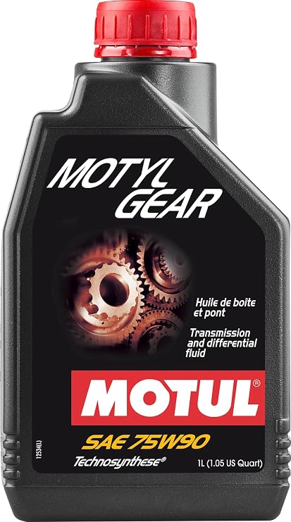 Motul Motylgear 75W-90 Gear Oil with Technosynthese Formula High-Performance Manual Transmission & Differential Fluid for Daily and Performance Use 1 Liter