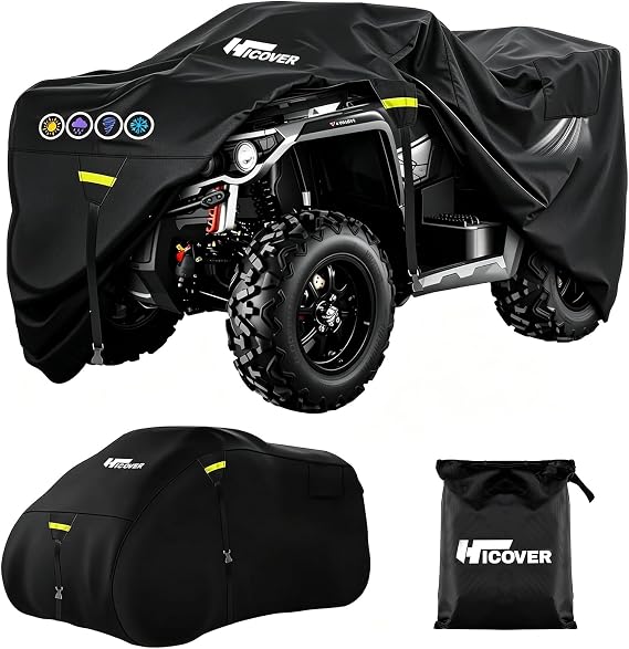 600D ATV Cover Waterproof Heavy Duty Trailerable 4 Wheeler Cover