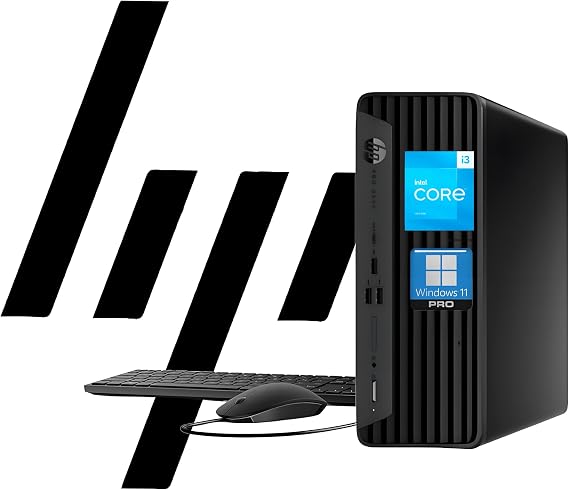 HP ProDesk 400 G9 SFF Business Desktop Computer, Latest 13th Gen Intel Core i3-13100, 32GB RAM, 2TB PCle SSD, Dual 4K Display Support, USB-C, HDMl, RJ-45, Wi-Fi, Wired Keyboard & Mouse, Win11 Pro