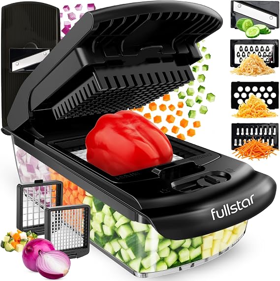 Fullstar Pro Original - Vegetable Chopper & Mandoline Slicer - 6 Blades