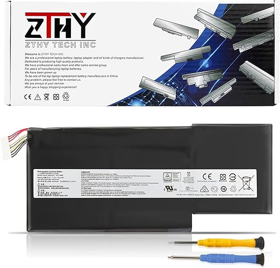 52.4Wh BTY-M6K Battery Replacement for MSI GS63VR GS73VR 7RG Stealth Pro | GF63 Thin 8RB 8RC 8RD 9SC GF75 3RD 8SC 8RD 8RX GF65 9SE 10SD 9SD 10SE GS73 8RF WS63 8SK 8SL WP65 WF65 WF75 Bravo 15 17 A4DCR
