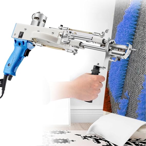 Tufting-Gun,-2-in-1-Cut-Pile-Loop-Pile-Carpet-Gun-Starter-Kit,-Carpet-Tufting-Kit,-Electric-Tufting-Gun-Carpet-Weaving-Flocking-Machine,-2.5-CM-(-1cm)