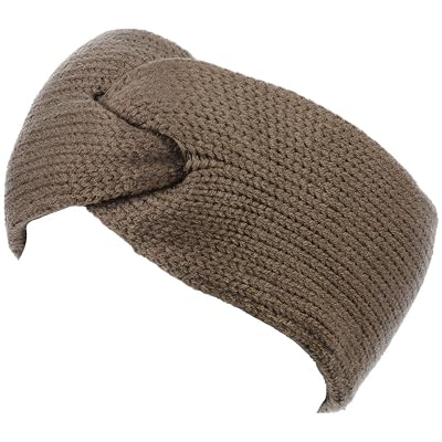 Be Your Own Style BYOS Womens Winter Chic Solid Knotted Crochet Knit Headband Turban Ear Warmer