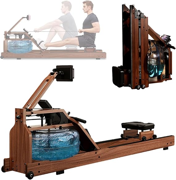 Rowing Machine, Water Resistance Rowing Machine, Foldable, Water Resistance Ship Machine, Cross Trainer, Exercise Equipment, Foot, Leg Press, Folding Fitness, Home Commercial Fitness Equipment, Smart