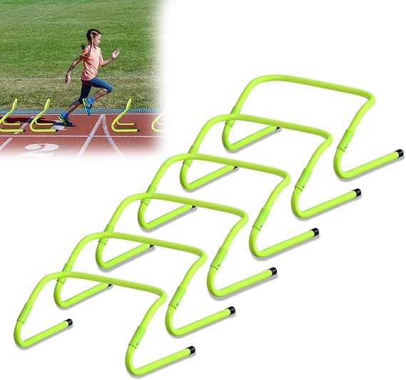 6-Piece Speed/Agility Training Hurdles Training Hurdles Coordination Hurdles Height Adjustable 30 cm Hurdle Set for Coordination Training Agility