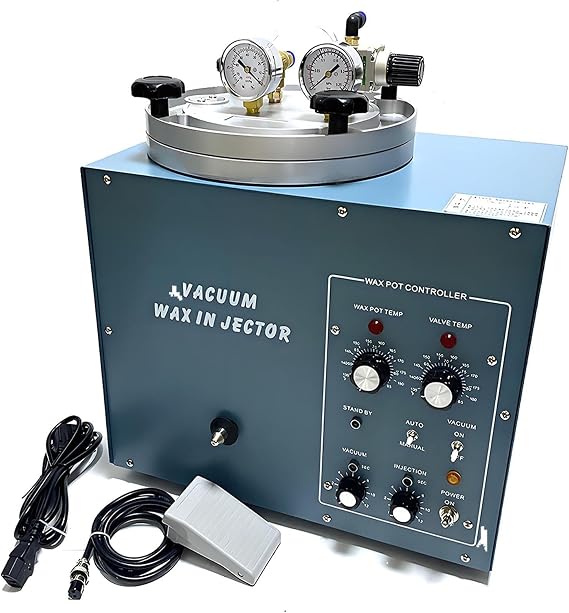 Wax Injector,Commercial Wax Injector Machine for Jewelry Molds, Adjustable Temperature 55C-85C Wax Casting Machine,Capacity Adjustable Pressure for Beading Jewellery Making Kit