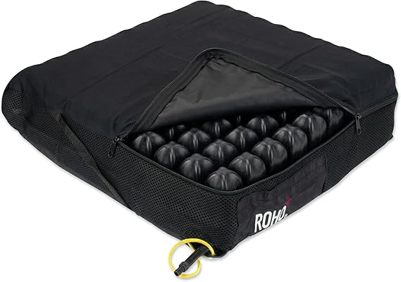 Roho High Profile Wheelchair Cushion 13" x 16-17" x 4", Standard Cover