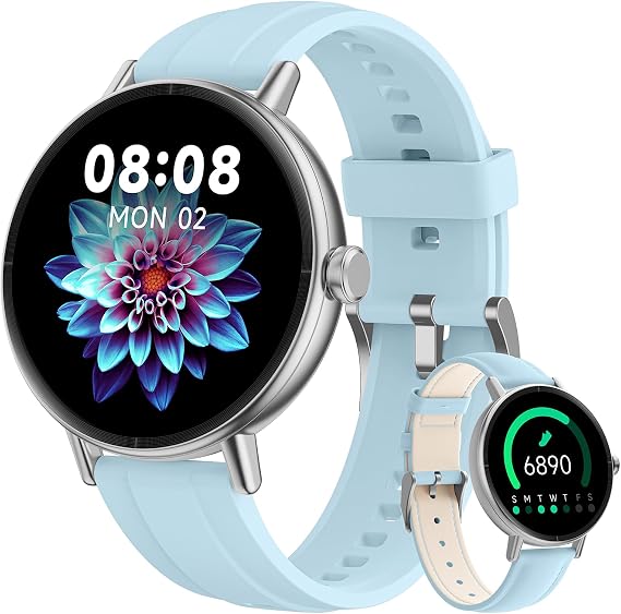 Smart Watch for Women, Answer/Make Call, 1.27" HD Fitness Watch with Heart Rate/Sleep/SpO2/Stress/Calories Monitor, Sports Running Watch for iPhone Samsung Android, 110+ Sport Modes & IP68 Waterproof