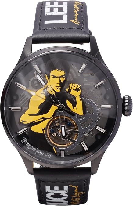 Bruce Lee Collector's Automatic Watch, Dragon Master Limited Edition Collection Men's Mechanical Self Winding Wrist Watches