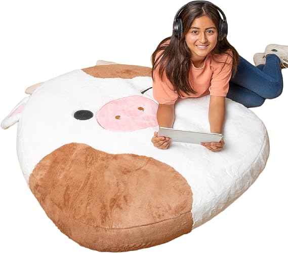 BigMouth x Squishmallows Original Inflat-A-Pal, Inflatable Floor Pillow, Jumbo Animal Cushion Lounger for Kids