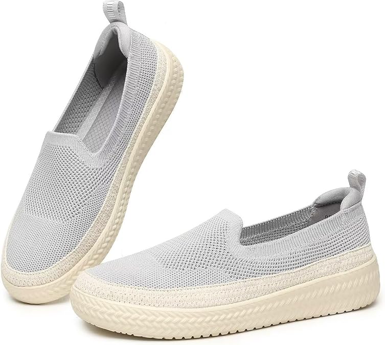 Women's Slip-on Loafers Flats Knit Penny Shoes