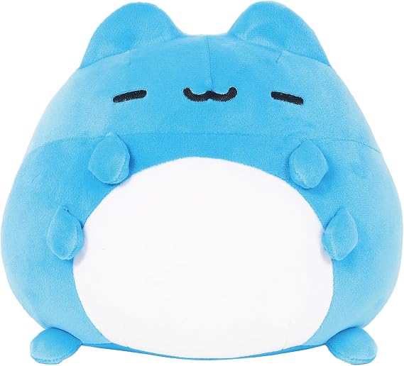 Bugcat Capoo Chubby Plushie 8.7", Official Licensed Squishy Round Squeeze Toy, Must-Have Collectible, Super Cute Bouncy Cuddle Pal, Ideal Surprise Gift for All Ages Emotional Support