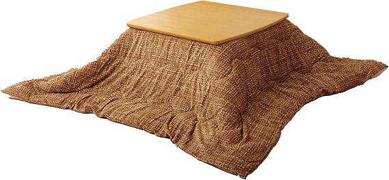 Ikehiko Kotatsu Futon Quilt Square Notebook, Beige, Approx. 74.8 x 74.8 inches 190 x 190 cm #6822209