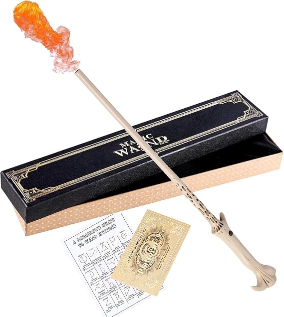 Harry Potter Wand, Fire, Wand, Voldemort Wand, Cosplay, Costume Accessory, Resin, Magic School Stick, Spell, Storage Box Included, Halloween, Cultural Festival, School, Birthday Party, Birthday Gift, Prop, Voldemort Cane, Fire